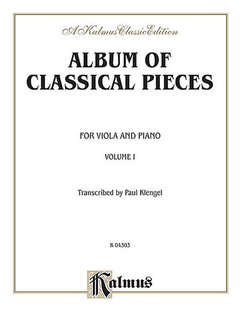 Alfred Music Klengel: Classical Pieces Vol. 1 (viola & piano)