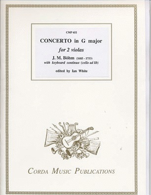 Bohm, J.M.: Concerto in G Major (2 violas/piano/cello optional)