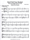 Bosworth Glasser, Stanley: Don't Fail Your Scales Grades 1 & 2 (violin)(2 violins, Piano)