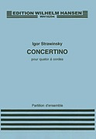 HAL LEONARD Stravinksy, I.: (Score) Concertino for String Quartet (string quartet)