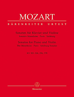 Barenreiter Mozart, W.A. (Reeser): Mannheim, Paris & Salzburg Sonatas (violin & piano) Barenreiter
