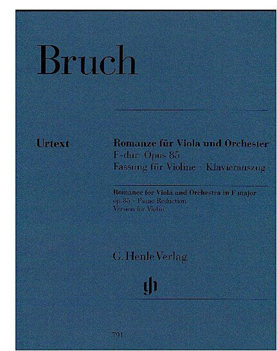 HAL LEONARD Bruch, M. (Gertsch, ed.): Romance in F Major, Op.85, urtext (vioin & piano)