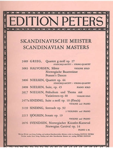 Nielsen: Prelude and Theme with Variations, Op. 48 (violin)
