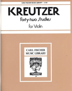 Carl Fischer Kreutzer, R. (Singer): 42 Studies (violin) Carl Fischer