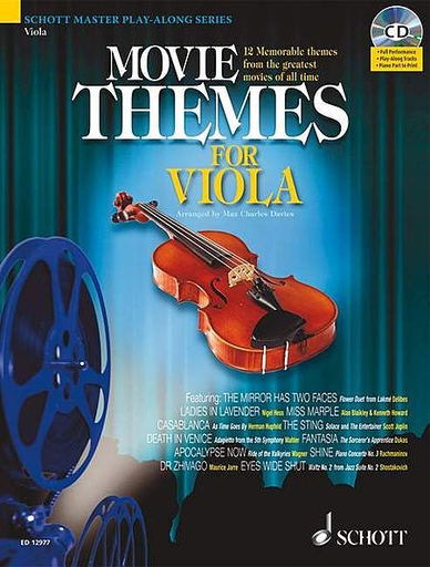 Schott Music Davies, Max Charles: Movie Themes for Viola (Viola & CD)