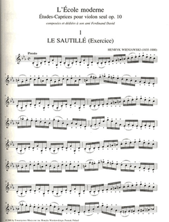 Carl Fischer Wieniawski, Henri: Etude-Caprices, Op.10 for violin alone