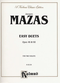 Alfred Music Mazas, F. : Easy Duets, Op.46 and 60 (2 violins)