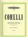 C.F. Peters Corelli, Arcangelo: Violin Sonatas, Vol.1. Op.5  No.1, 4, 8 (violin & piano)