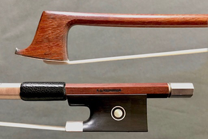 Swiss F.C. Neuveville viola bow, Finkel Shop, ebony/silver, 70.6 g. | Metzler Violins