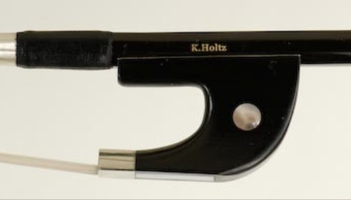 K. Holtz K. Holtz 1/4 fiberglass German-style bass bow with ebony frog and horsehair