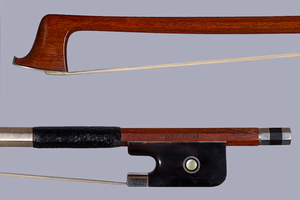 K. WERNER viola bow tortoise/silver 71.7 g. GERMANY