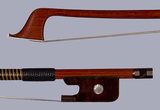 Tortoise & Gold round Pernambuco cello bow, 78.9g | Metzler Violins