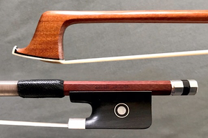 Mexican MIGUEL HUIPE silver viola bow, Pernambuco, MEXICO