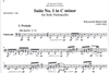 HAL LEONARD Bolcom, William: Suite No. 1 in C minor for Solo Cello