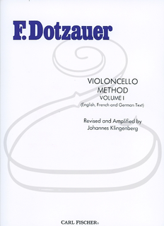 Carl Fischer Dotzauer (Klingenberg): Violoncello Method, Vol.1 (cello) Carl Fischer