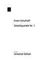Carl Fischer Schulhoff: String Quartet (string quartet) Universal Edition