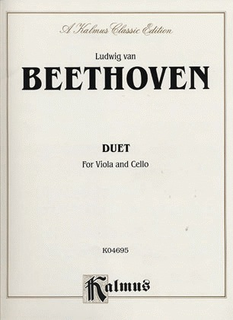 Alfred Music Beethoven, L.van: Duet (viola & cello) in score form
