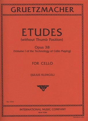 International Music Company Gruetzmacher (Klengel): Etudes, Op.38, Vol.I (cello)