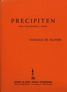 Carl Fischer Olavide, Gonzalo de: Precipiten (cello & piano)