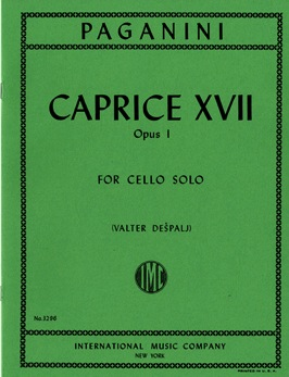 International Music Company Paganini, Niccolo: Caprice No.17 Op.1 (cello)