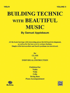 Alfred Music Applebaum: Building Technic with Beautiful Music Vol.3 (cello)