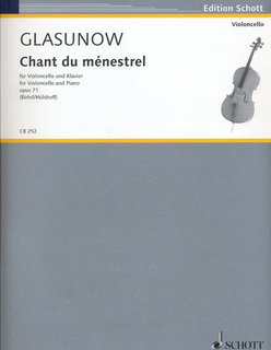 HAL LEONARD Glazunov, Alexander: Chant du Menestrel, Op. 71 (cello & piano)