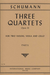 International Music Company Schumann, Robert: Three Quartets Op.41 (string quartet)