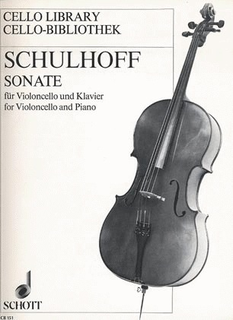 Schott Music Schulhoff, Erwin: Sonate (cello & piano)