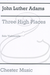 HAL LEONARD Adams, J.L.: Three High Places (cello) Chester Music