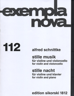 HAL LEONARD Schnittke, Alfred: Stille Musik (violin & cello) Stille Nacht (violin & piano)