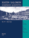Barenreiter Haydn, F.J. (Hogwood): Salomon Symphony Quintetto (flute, 2 violins, viola, cello, pian) Barenreiter