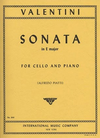 International Music Company Valentini: Sonata in E (cello & piano)