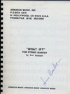 Egilsson: What If? (2 violins, viola, cello, bass) score