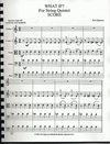 Egilsson: What If? (2 violins, viola, cello, bass) score
