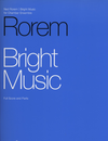 HAL LEONARD Rorem, N.: Bright Music, Quintet in Five Movements (flute, 2 violins, cello, piano, score & parts)