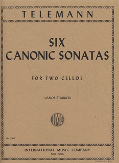 International Music Company Telemann, G.P. (Starker): Six Canonic Sonatas (2 Cellos) International