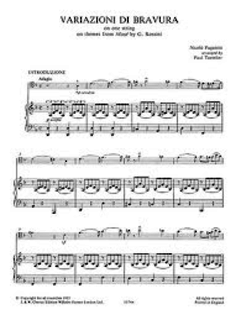 Paganini, Niccolo: Xerox! Variazioni on Rossini's ''Moses'' (cello & piano)