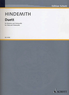 HAL LEONARD Hindemith, Paul: Duet for Viola and Cello (1934)