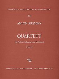 Wollenweber Arensky, Anton: String Quartet Op.35 (violin, viola, 2 CELLOS)