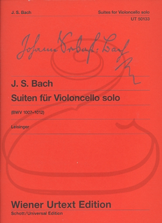 Carl Fischer Bach, J.S. (Leisinger): 6 Suites for Violoncello Solo, BWV1007-1012 - URTEXT (cello) Wiener Urtext Edition