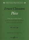 Faber Music Chausson, Ernest: Piece (cello & piano)