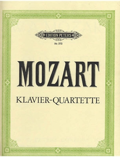 C.F. Peters Mozart, W.A.: Piano Quartets in g minor K478 and Eb K493 (Piano, Violin, Viola and Cello)