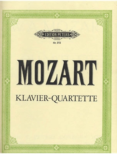 C.F. Peters Mozart, W.A.: Piano Quartets in g minor K478 and Eb K493 (Piano, Violin, Viola and Cello)