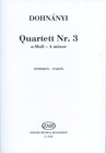 HAL LEONARD Dohnanyi, Erno: String Quartet in a minor Op.33 No. 3 (parts)