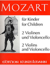 C.F. Peters Mozart, W.A.: Mozart for Children (2 violins & cello)