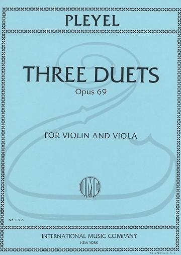 International Music Company Pleyel: Three Duets, Op.69 (violin & viola) International