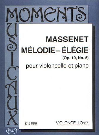 HAL LEONARD Massenet: Melodie - Elegie Op.10, No. 5 (cello, piano)