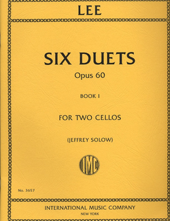 International Music Company Lee (Solow): 6 Duets Op.60, Vol.1 (2 Cellos)