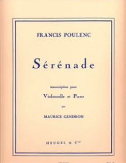 Editions Heugel Poulenc, Francis: Serenade (cello & piano)