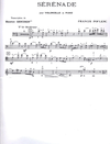 Editions Heugel Poulenc, Francis: Serenade (cello & piano)